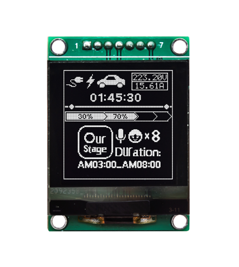 1.5OLED128x128 COG SH1107 OLED@ʾģMO(sh)